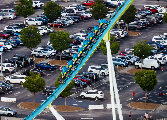 The Fury 325 roller coaster at Carowinds Theme Park, Charlotte North & South Carolina