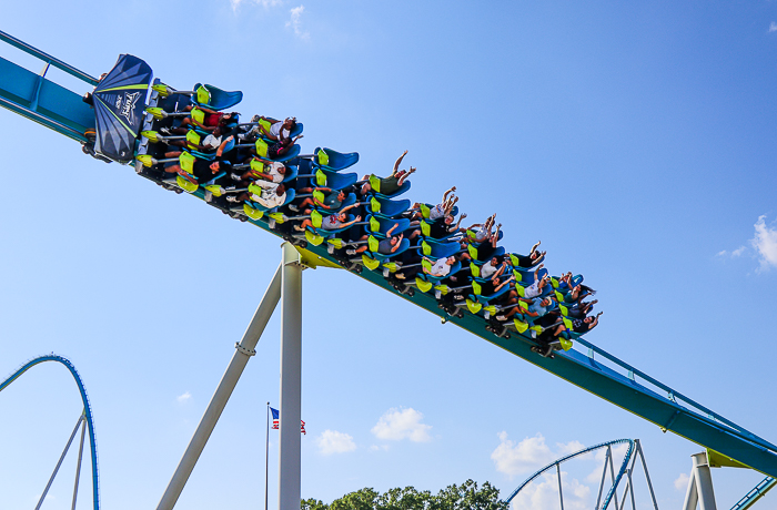 The Fury 325 roller coaster at Carowinds Theme Park, Charlotte North & South Carolina