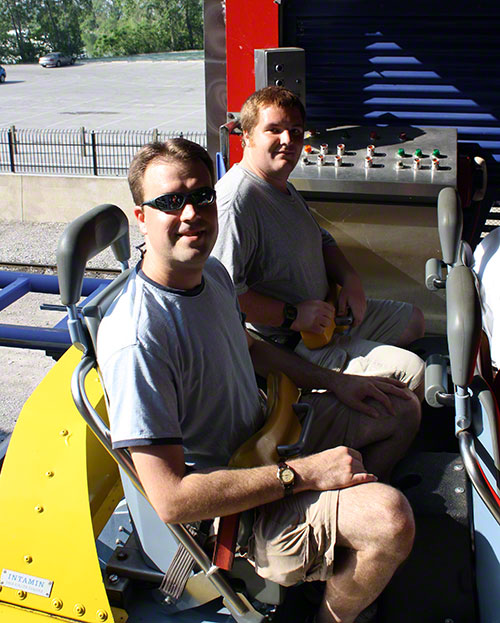 The Millenium Force Rollercoaster at Cedar Point, Sandusky, Ohio