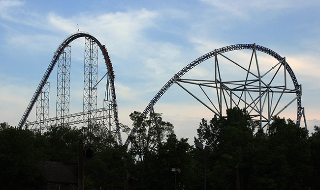 The Millenium Force Roller Coaster at Cedar Point, Sandusky, Ohio