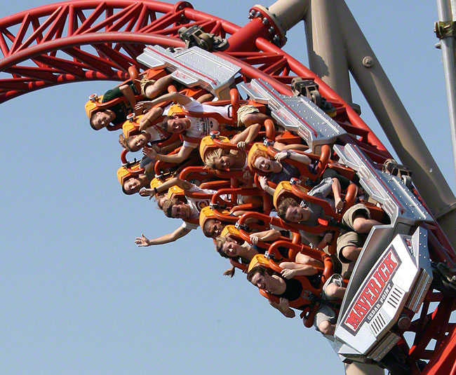 The Maverick Rollercoaster at Cedar Point, Sandusky, Ohio