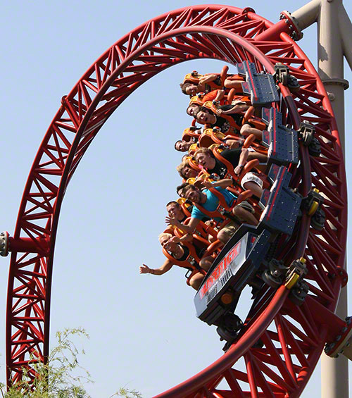 The Maverick Rollercoaster at Cedar Point, Sandusky, Ohio