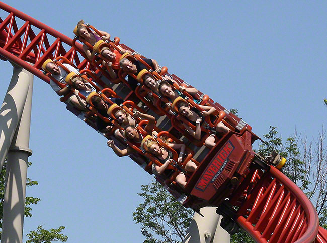 The Maverick Rollercoaster at Cedar Point, Sandusky, Ohio