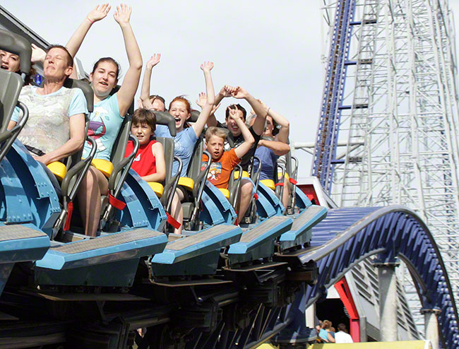 The Millenium Force Roller Coaster at Cedar Point, Sandusky, Ohio