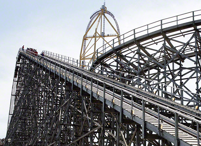 The Gemini Roller Coaster at Cedar Point, Sandusky, Ohio