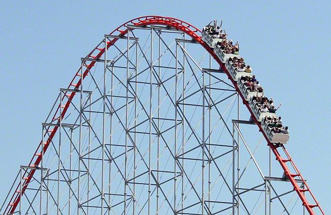 The Magnum XL-200 Roller Coaster at Cedar Point, Sandusky, Ohio