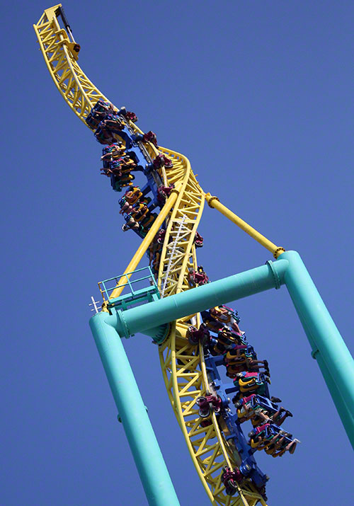 The Wicked Twister Roller Coaster at Cedar Point, Sandusky, Ohio
