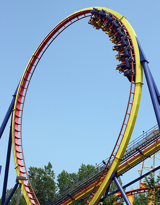 The Mantis Roller Coaster at Cedar Point Amusement Park, Sandusky Ohio