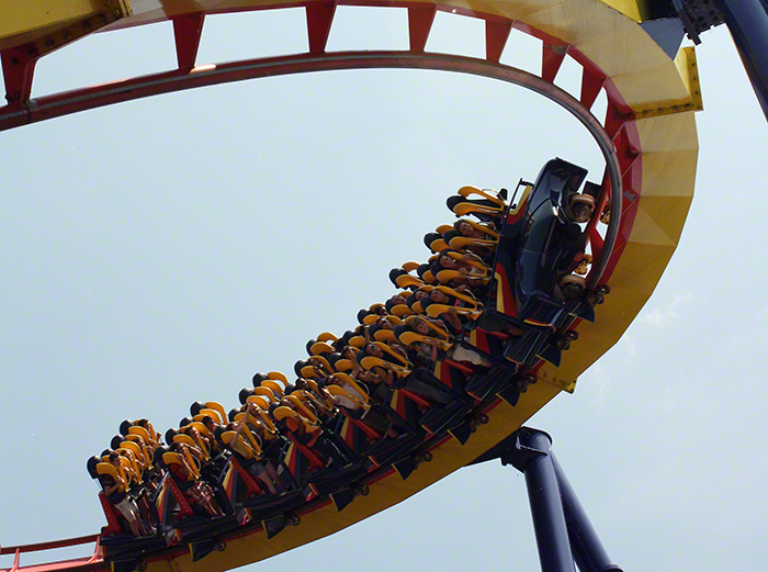 The Mantis Roller Coaster at Cedar Point Amusement Park, Sandusky Ohio