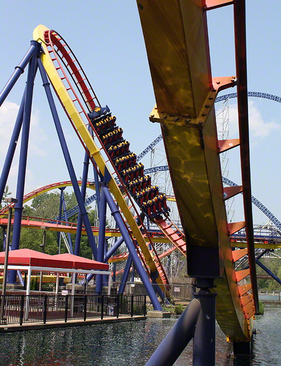 The Mantis Roller Coaster at Cedar Point Amusement Park, Sandusky Ohio