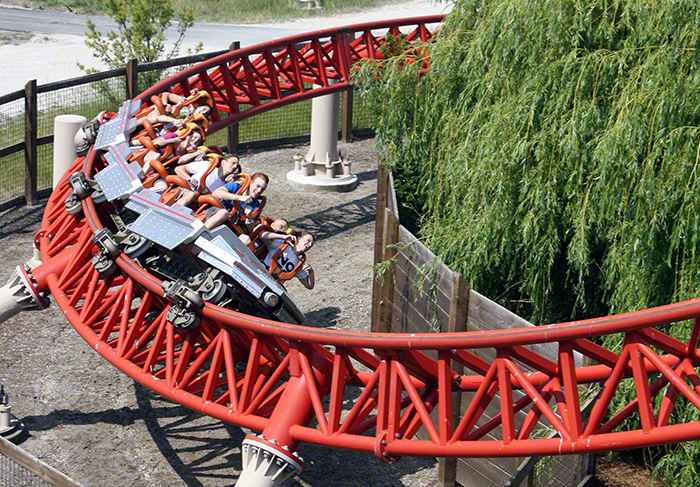 The Maverick Roller Coaster at Cedar Point Amusement Park, Sandusky Ohio
