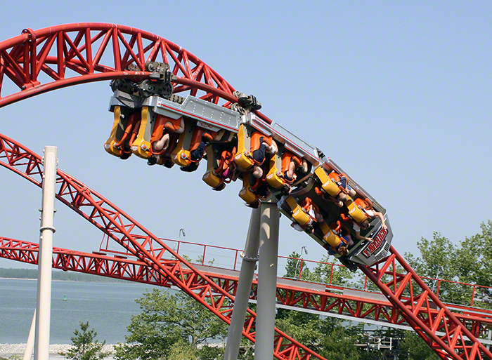 The Maverick Roller Coaster at Cedar Point Amusement Park, Sandusky Ohio