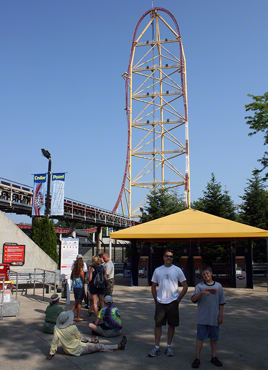 The Top Thrill Dragster Roller Coaster at Cedar Point Amusement Park, Sandusky Ohio