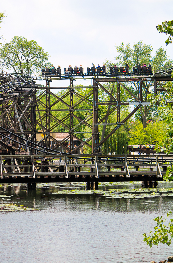 The Cedar Creek Mine Ridei Rollercoaster at Cedar Point, Sandusky, Ohio