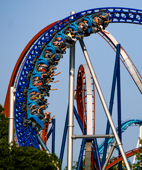 The Millennium Force Roller Coaster at Cedar Point, Sandusky, Ohio