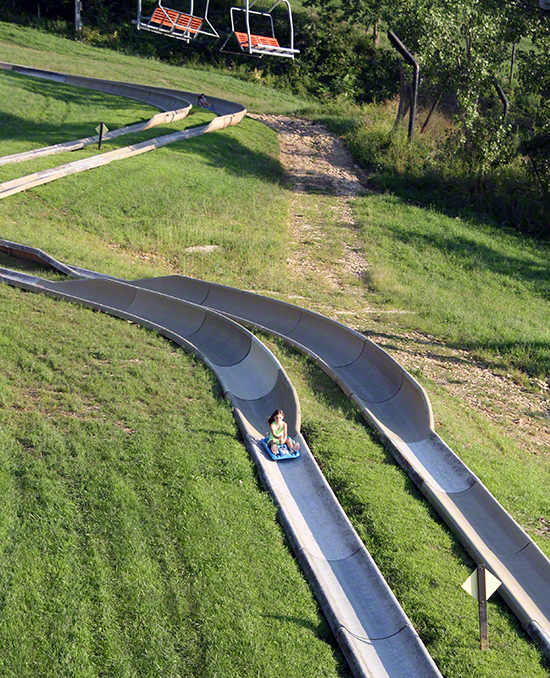 The Chestnut Mountain Alpine Slide, Galena, Illinois
