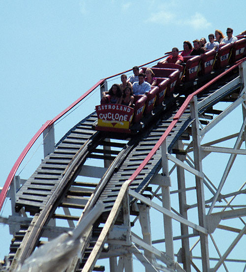 The Coney Island Cyclone at Coney Island, Brooklyn, New York