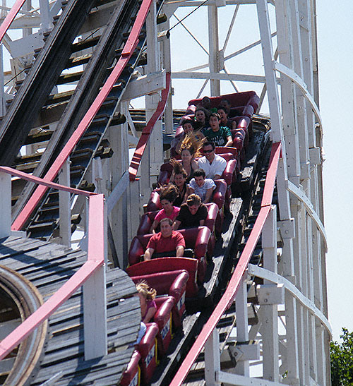 The Coney Island Cyclone at Coney Island, Brooklyn, New York