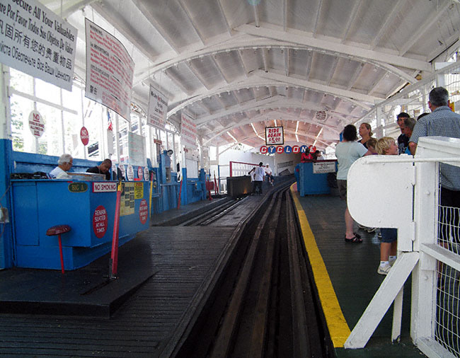 The Coney Island Cyclone at Coney Island, Brooklyn, New York