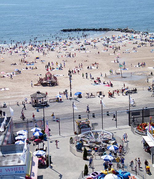 Deno's Wonder Wheel Park at Coney Island, Brooklyn, New York