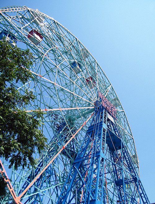Deno's Wonder Wheel Park at Coney Island, Brooklyn, New York