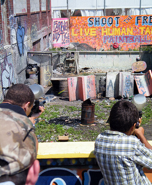Shoot the Freak at Coney Island, Brooklyn, New York
