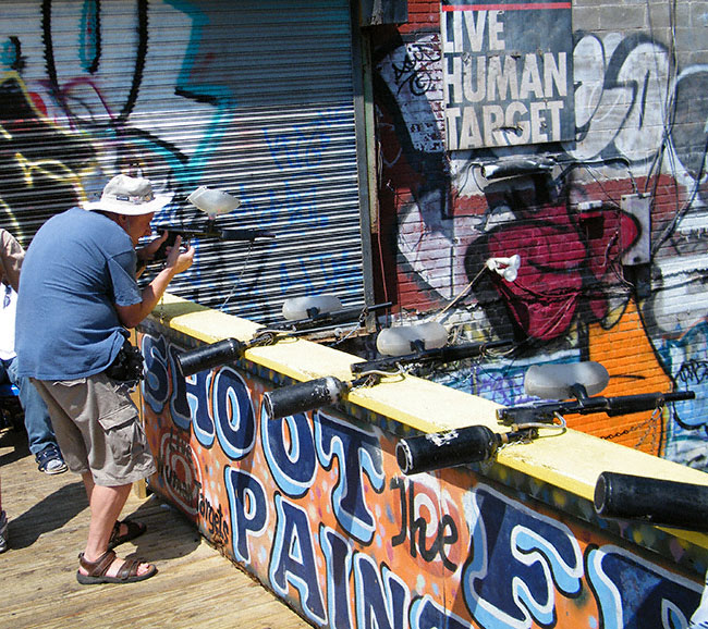 Shoot the Freak at Coney Island, Brooklyn, New York
