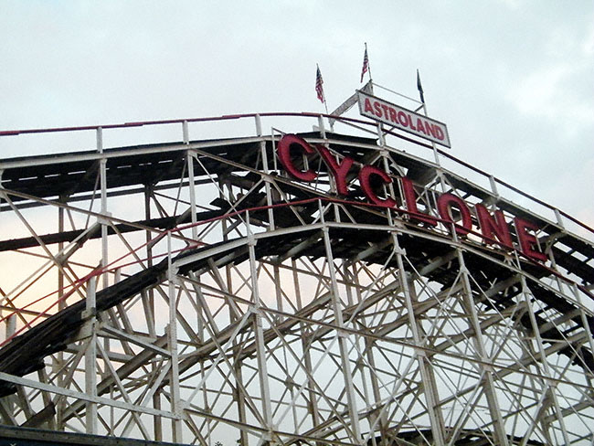 The Coney Island Cyclone, Coney Island, Brooklyn, New York