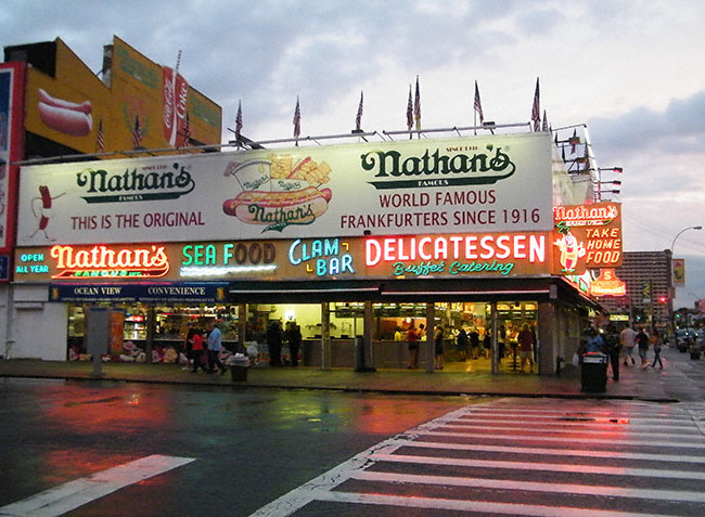 Nathan's Famous at Coney Island, Brooklyn, New York