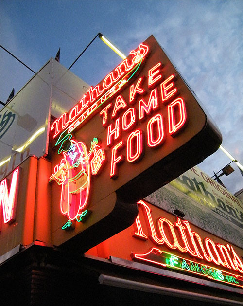 Nathan's Famous at Coney Island, Brooklyn, New York