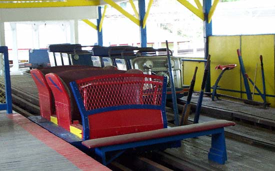 The Blue Streak Rollercoaster At Conneaut Lake Park, Conneaut Lake Pennsylvania