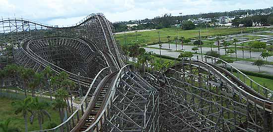 The Dania Beach Hurricane Roller Coaster @ Boomers Dania Beach, Florida