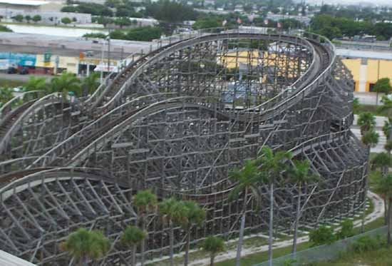 The Dania Beach Hurricane Roller Coaster @ Boomers Dania Beach, Florida