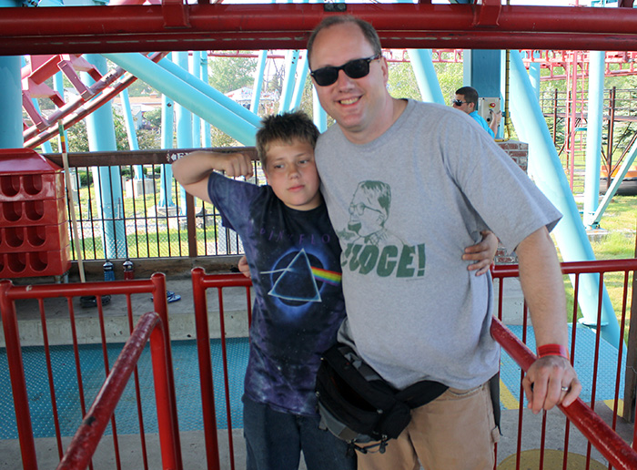 The Mind Eraser Roller Coaster at Darien Lake Theme Park, Corfu, New York