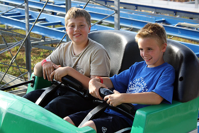 The Screaming Eagle Rollercoaster at Dixieland Amusement Park, Fayetteville, Georgia