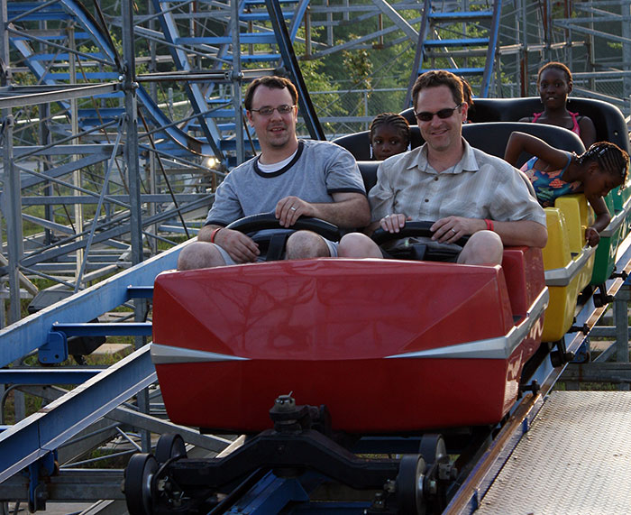 The Screaming Eagle Rollercoaster at Dixieland Amusement Park, Fayetteville, Georgia
