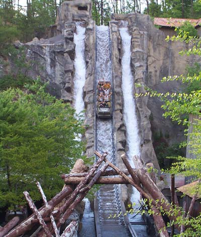 Daredevil Falls at Dollywood, Pigeon Forge Tennessee