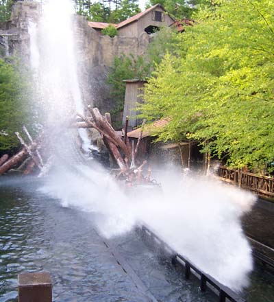 Daredevil Falls at Dollywood, Pigeon Forge Tennessee
