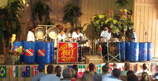 The Tropical Angel Harps Band at Dollywood, Pigeon Forge Tennessee