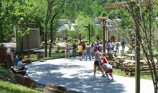 Heading Up To Thunderhead Gap at Dollywood, Pigeon Forge Tennessee