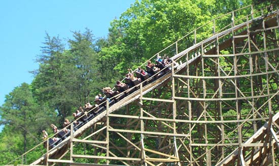 Thunderhead Rollercoaster at Dollywood, Pigeon Forge Tennessee