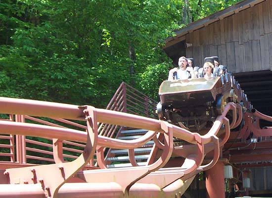 The Tennessee Tornado Rollercoaster at Dollywood, Pigeon Forge Tennessee