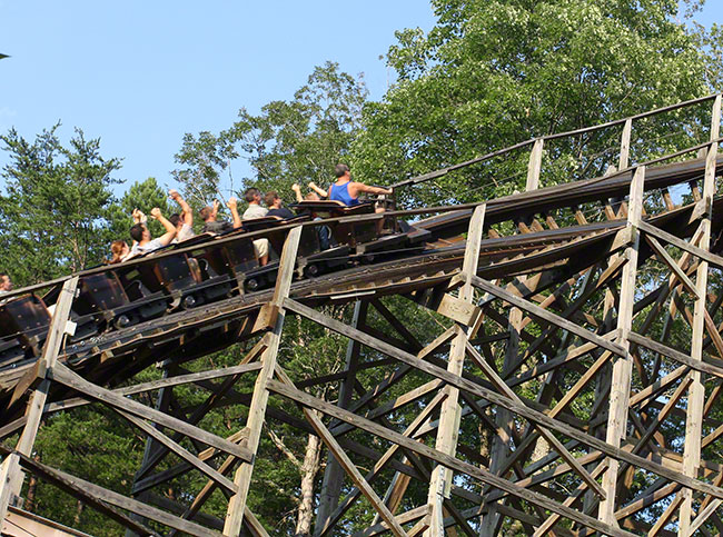 The Thunnderhead Rollercoaster at Dollyood, Pigeon Forge, Tennessee