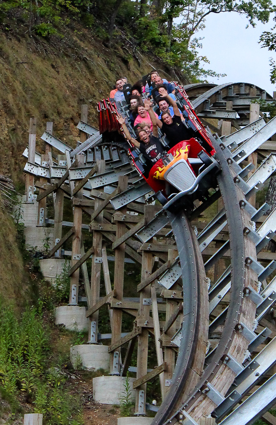 The Lightning Rod Rollercoaster at Dollywood Theme Park, Pigeon Forge, Tennessee