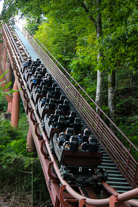 The Tennessee Tornado rollercoaster at Dollywood Theme Park, Pigeon Forge, Tennessee