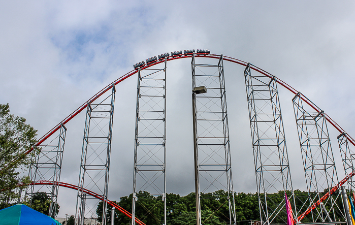 The Steel Force Roller Coaster at Dorney Park, Allentown, Pennsylvania