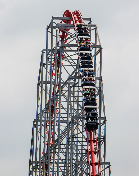 The Steel Force Roller Coaster at Dorney Park, Allentown, Pennsylvania