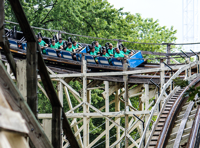 The Thunderhawk Roller Coaster at Dorney Park, Allentown, Pennsylvania