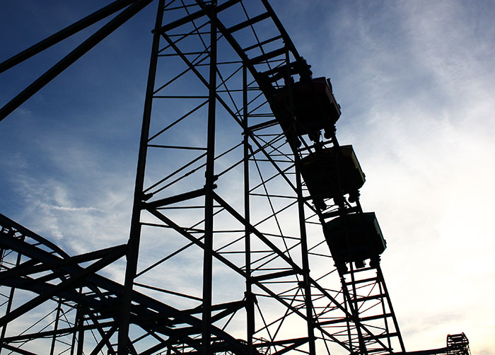The Screaming Eagle Rollercoaster at Dixieland Amusement Park, Fayetteville, Georgia