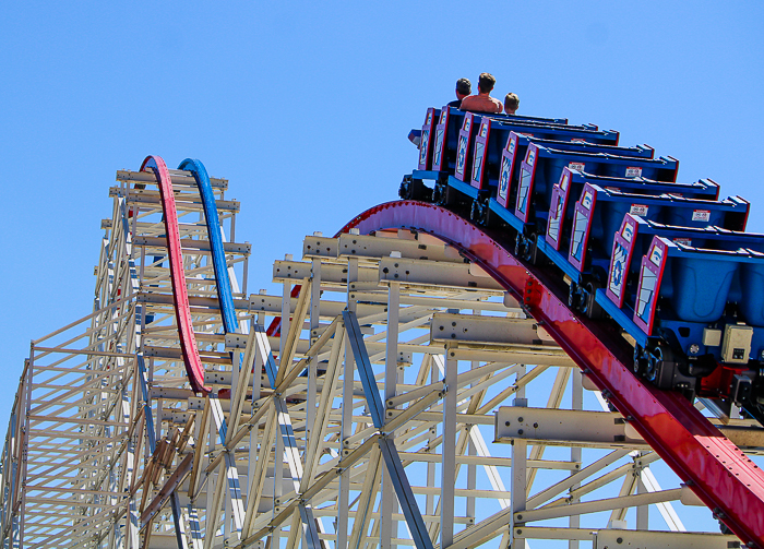 The ArieForce One roller coaster at Fun Spot America Atlanta in Fayetteville, GA